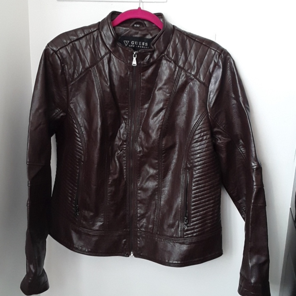 Guess Women's Vegan Leather Jacket